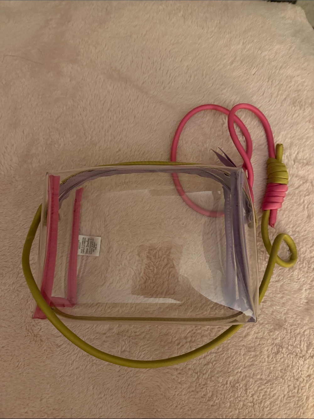 Vera Bradley clear crossbody bag